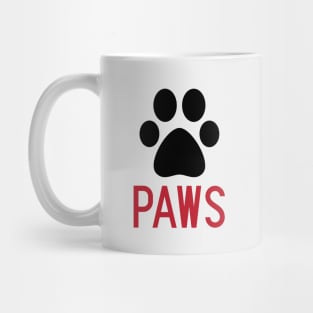 PAWS - A DOG'S FOOTPRINT Mug